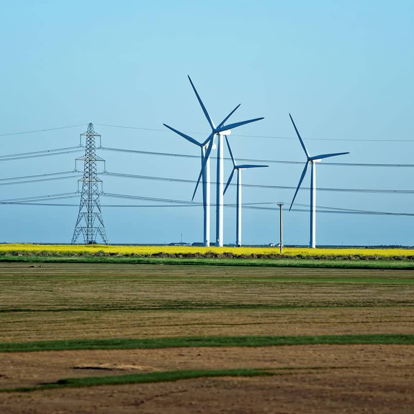 Electricity generating wind turbines